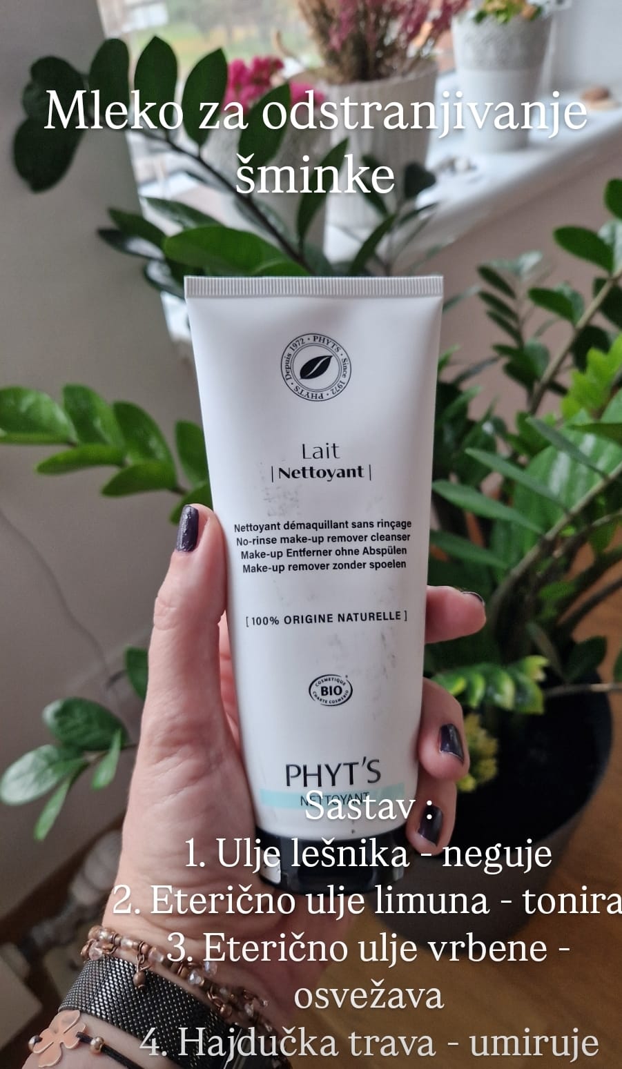 Mleko za odstranjivanje sminke.