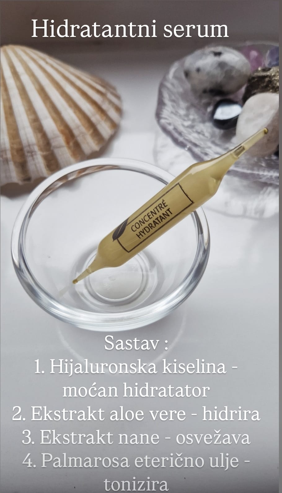 Hidratantni serum ampula.